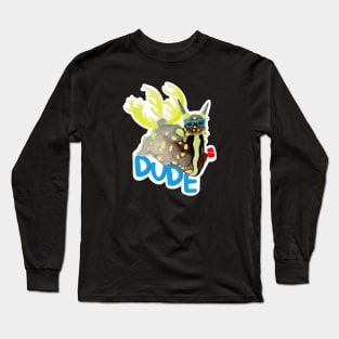 Black & Green Nudibranch Dude Long Sleeve T-Shirt